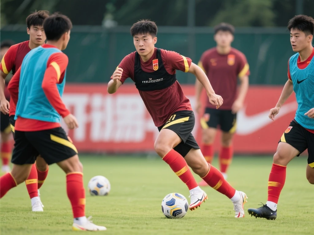 【赛前聚焦】国青备战次战最后训练 精研进攻策略